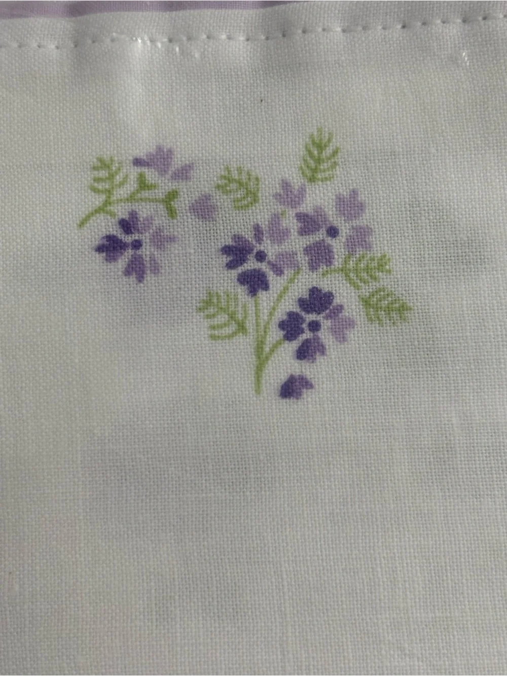 Vintage Luxury Muslin Springmaid Embroidered Rose Flat Sheet, USA, 72 X 108 NEW